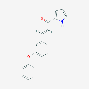 molecular formula C19H15NO2 B384136 3-(3-phenoxyphenyl)-1-(1H-pyrrol-2-yl)-2-propen-1-one 