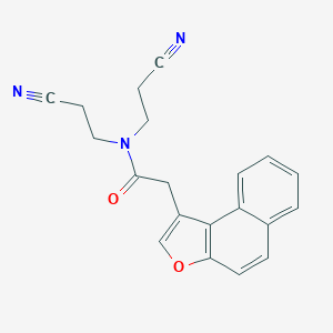 N,N-bis(2-cyanoethyl)-2-naphtho[2,1-b]furan-1-ylacetamide