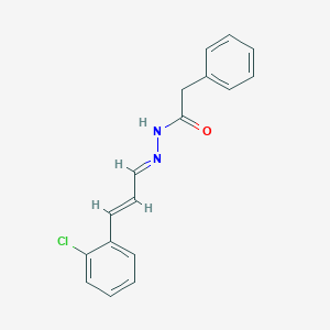 N'-[3-(2-chlorophenyl)-2-propen-1-ylidene]-2-phenylacetohydrazide