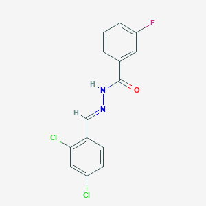 N'-(2,4-dichlorobenzylidene)-3-fluorobenzohydrazide