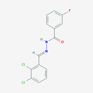 molecular formula C14H9Cl2FN2O B3841563 N'-(2,3-dichlorobenzylidene)-3-fluorobenzohydrazide 