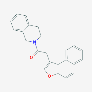 molecular formula C23H19NO2 B384159 2-(Naphtho[2,1-b]furan-1-ylacetyl)-1,2,3,4-tetrahydroisoquinoline 