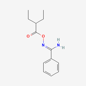 N'-[(2-ethylbutanoyl)oxy]benzenecarboximidamide