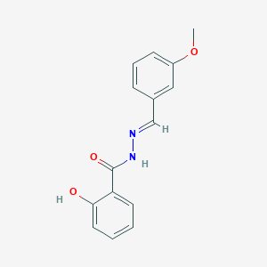 molecular formula C15H14N2O3 B3841603 2-hydroxy-N'-(3-methoxybenzylidene)benzohydrazide 