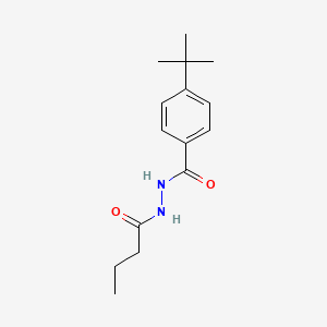 molecular formula C15H22N2O2 B3841639 4-tert-butyl-N'-butyrylbenzohydrazide 
