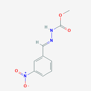 molecular formula C9H9N3O4 B3841659 methyl 2-(3-nitrobenzylidene)hydrazinecarboxylate 
