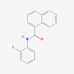 molecular formula C17H12FNO B3841671 N-(2-fluorophenyl)-1-naphthamide 