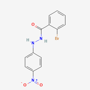 molecular formula C13H10BrN3O3 B3841672 2-bromo-N'-(4-nitrophenyl)benzohydrazide 