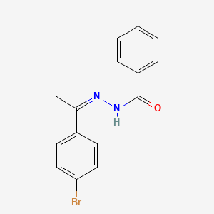 molecular formula C15H13BrN2O B3841676 N'-[1-(4-bromophenyl)ethylidene]benzohydrazide 
