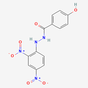 molecular formula C13H10N4O6 B3841685 N'-(2,4-dinitrophenyl)-4-hydroxybenzohydrazide 