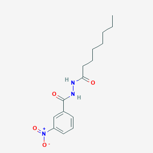 molecular formula C15H21N3O4 B3841695 3-nitro-N'-octanoylbenzohydrazide 