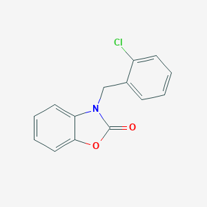 molecular formula C14H10ClNO2 B384170 3-(2-氯苄基)-1,3-苯并恶唑-2(3H)-酮 CAS No. 609335-17-3