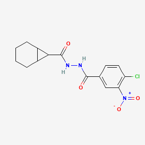 molecular formula C15H16ClN3O4 B3841711 N'-(4-chloro-3-nitrobenzoyl)bicyclo[4.1.0]heptane-7-carbohydrazide 