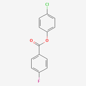 molecular formula C13H8ClFO2 B3841743 4-chlorophenyl 4-fluorobenzoate 