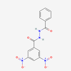 molecular formula C14H10N4O6 B3841757 N'-benzoyl-3,5-dinitrobenzohydrazide 
