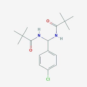 N-{(4-chlorophenyl)[(2,2-dimethylpropanoyl)amino]methyl}-2,2-dimethylpropanamide