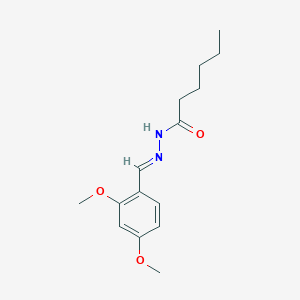 molecular formula C15H22N2O3 B3841792 N'-(2,4-dimethoxybenzylidene)hexanohydrazide CAS No. 5328-34-7