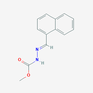 molecular formula C13H12N2O2 B3841803 methyl 2-(1-naphthylmethylene)hydrazinecarboxylate 