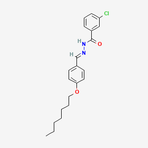 3-chloro-N'-[4-(heptyloxy)benzylidene]benzohydrazide