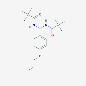 N-{(4-butoxyphenyl)[(2,2-dimethylpropanoyl)amino]methyl}-2,2-dimethylpropanamide