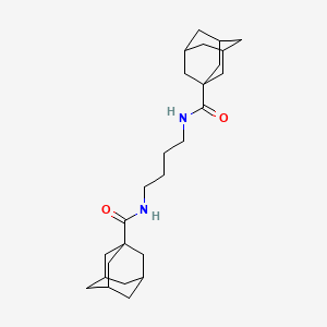 molecular formula C26H40N2O2 B3841837 N,N'-1,4-butanediyldi(1-adamantanecarboxamide) CAS No. 86583-04-2