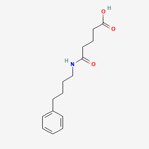 molecular formula C15H21NO3 B3841858 5-oxo-5-[(4-phenylbutyl)amino]pentanoic acid 