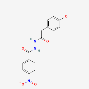 N'-[(4-methoxyphenyl)acetyl]-4-nitrobenzohydrazide