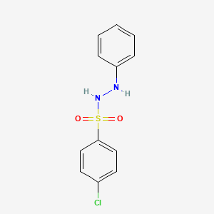 molecular formula C12H11ClN2O2S B3841877 4-chloro-N'-phenylbenzenesulfonohydrazide 