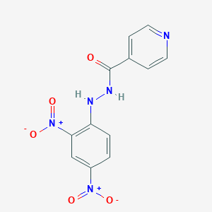 molecular formula C12H9N5O5 B3841882 N'-(2,4-dinitrophenyl)isonicotinohydrazide 