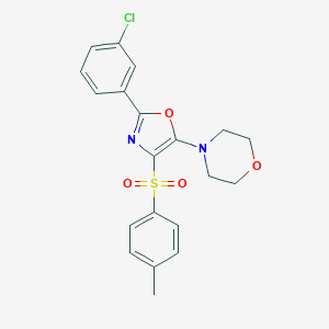 4-[2-(3-Chlorophenyl)-4-(4-methylbenzenesulfonyl)-1,3-oxazol-5-yl]morpholine
