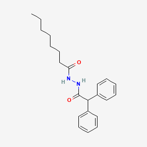 molecular formula C22H28N2O2 B3841930 N'-(2,2-diphenylacetyl)octanohydrazide 
