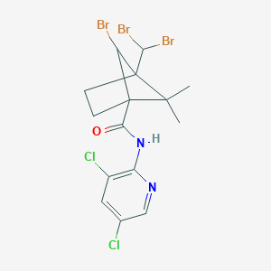 6-bromo-4-(dibromomethyl)-N-(3,5-dichloro-2-pyridinyl)-5,5-dimethylbicyclo[2.1.1]hexane-1-carboxamide