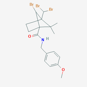 6-bromo-4-(dibromomethyl)-N-(4-methoxybenzyl)-5,5-dimethylbicyclo[2.1.1]hexane-1-carboxamide