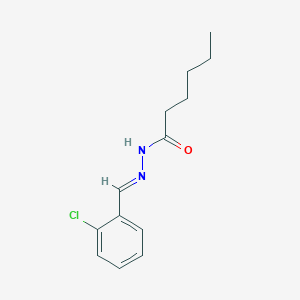 molecular formula C13H17ClN2O B3841954 N'-(2-chlorobenzylidene)hexanohydrazide 