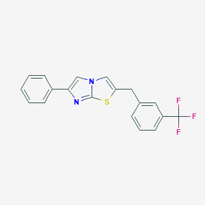 6-Phenyl-2-[3-(trifluoromethyl)benzyl]imidazo[2,1-b][1,3]thiazole