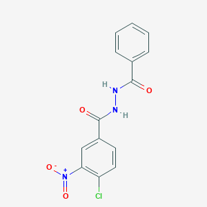 molecular formula C14H10ClN3O4 B3841983 N'-benzoyl-4-chloro-3-nitrobenzohydrazide 