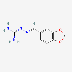 molecular formula C9H10N4O2 B3842018 2-(1,3-benzodioxol-5-ylmethylene)hydrazinecarboximidamide 