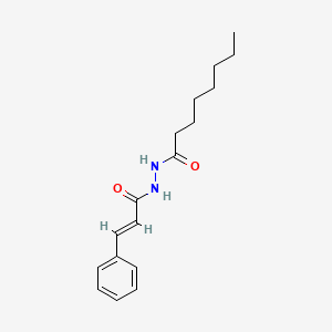 molecular formula C17H24N2O2 B3842039 N'-octanoyl-3-phenylacrylohydrazide 