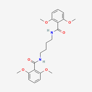 molecular formula C22H28N2O6 B3842042 N,N'-1,4-butanediylbis(2,6-dimethoxybenzamide) 