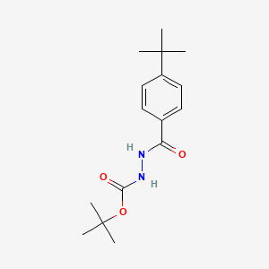 molecular formula C16H24N2O3 B3842066 tert-butyl 2-(4-tert-butylbenzoyl)hydrazinecarboxylate 