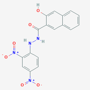 molecular formula C17H12N4O6 B3842091 N'-(2,4-dinitrophenyl)-3-hydroxy-2-naphthohydrazide 