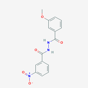 molecular formula C15H13N3O5 B3842146 3-methoxy-N'-(3-nitrobenzoyl)benzohydrazide 