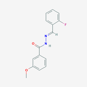 N'-(2-fluorobenzylidene)-3-methoxybenzohydrazide