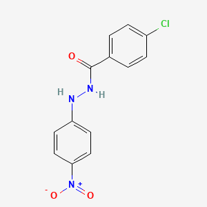 molecular formula C13H10ClN3O3 B3842180 4-chloro-N'-(4-nitrophenyl)benzohydrazide CAS No. 5331-71-5