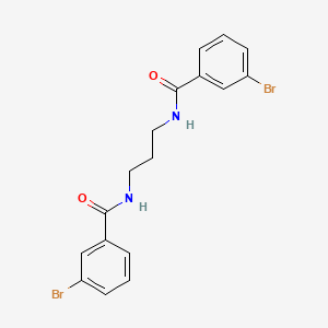 molecular formula C17H16Br2N2O2 B3842181 N,N'-1,3-propanediylbis(3-bromobenzamide) 