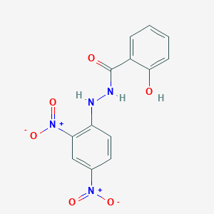 molecular formula C13H10N4O6 B3842198 N'-(2,4-dinitrophenyl)-2-hydroxybenzohydrazide 