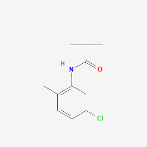 molecular formula C12H16ClNO B3842217 N-(5-chloro-2-methylphenyl)-2,2-dimethylpropanamide 