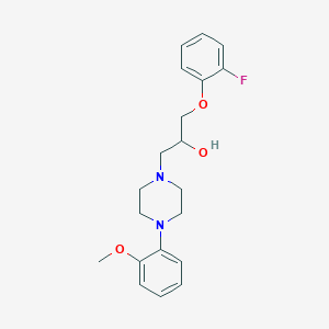 molecular formula C20H25FN2O3 B384223 1-(2-Fluorophenoxy)-3-[4-(2-methoxyphenyl)-1-piperazinyl]-2-propanol 