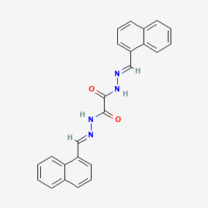 molecular formula C24H18N4O2 B3842283 N'~1~,N'~2~-bis(1-naphthylmethylene)ethanedihydrazide 