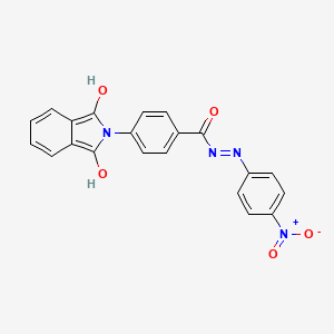 molecular formula C21H14N4O5 B3842292 4-(1,3-dioxo-1,3-dihydro-2H-isoindol-2-yl)-N'-(4-nitrophenyl)benzohydrazide 
